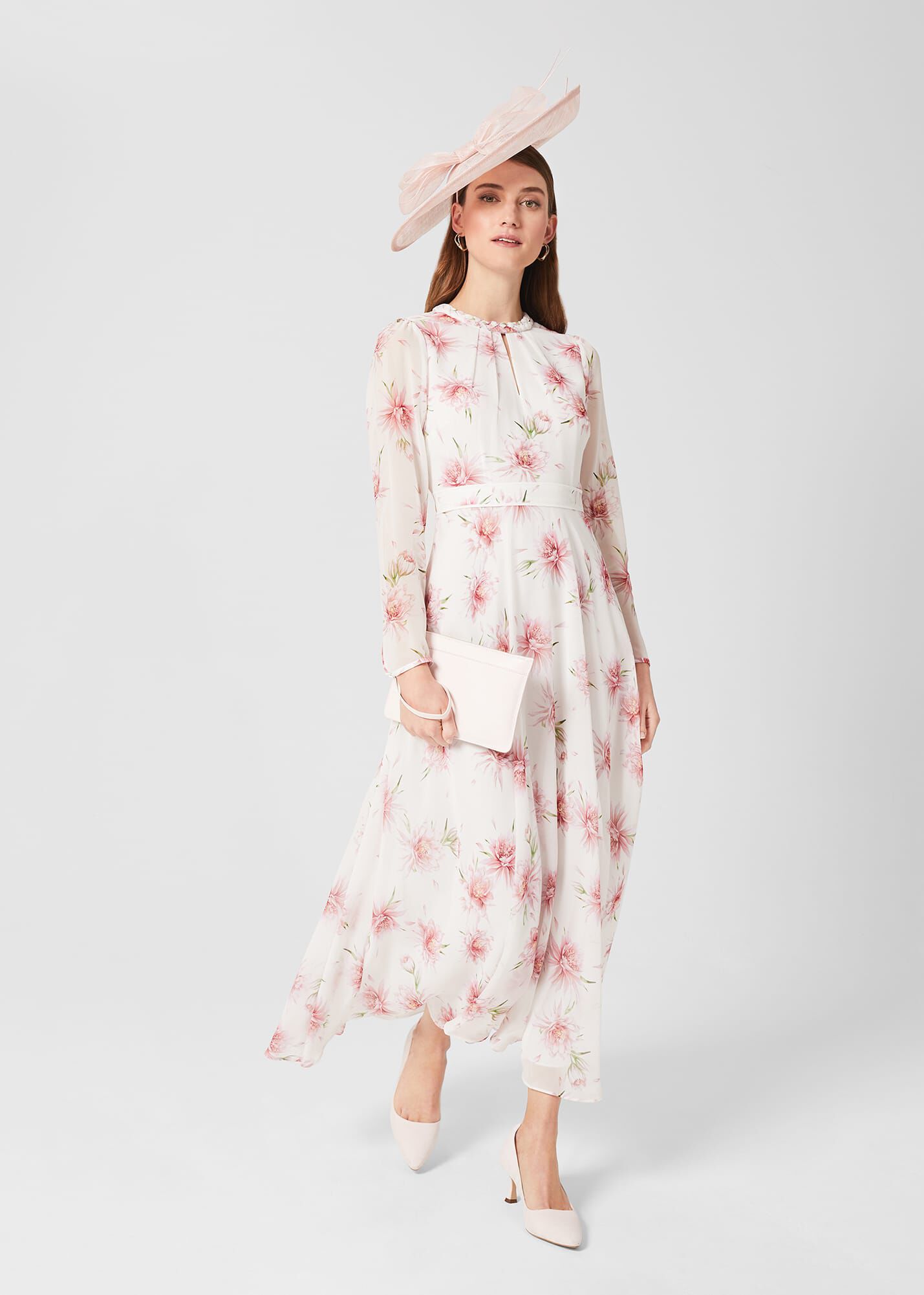 Rosabella Silk Floral Midi Dress | Hobbs